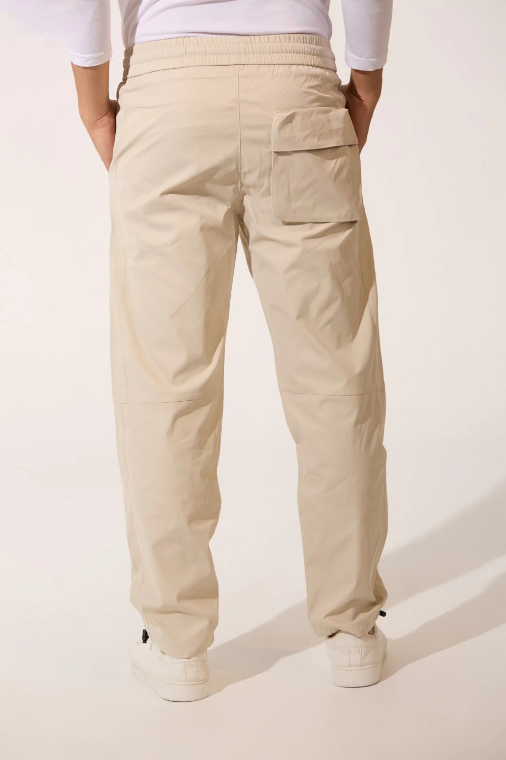 Men's Tomato Soft Waterproof Oversized Pants With Elastic Waistband And Back Pocket - Image 14