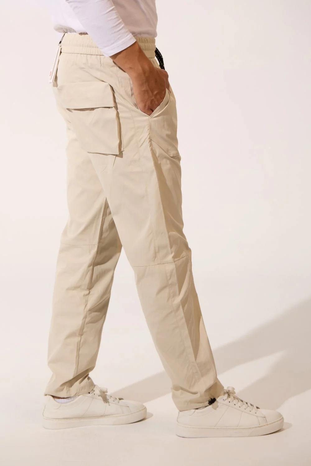 Men's Tomato Soft Waterproof Oversized Pants With Elastic Waistband And Back Pocket - Image 15
