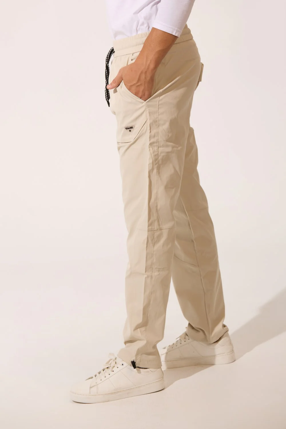 Men's Tomato Soft Waterproof Oversized Pants With Elastic Waistband And Back Pocket - Image 16