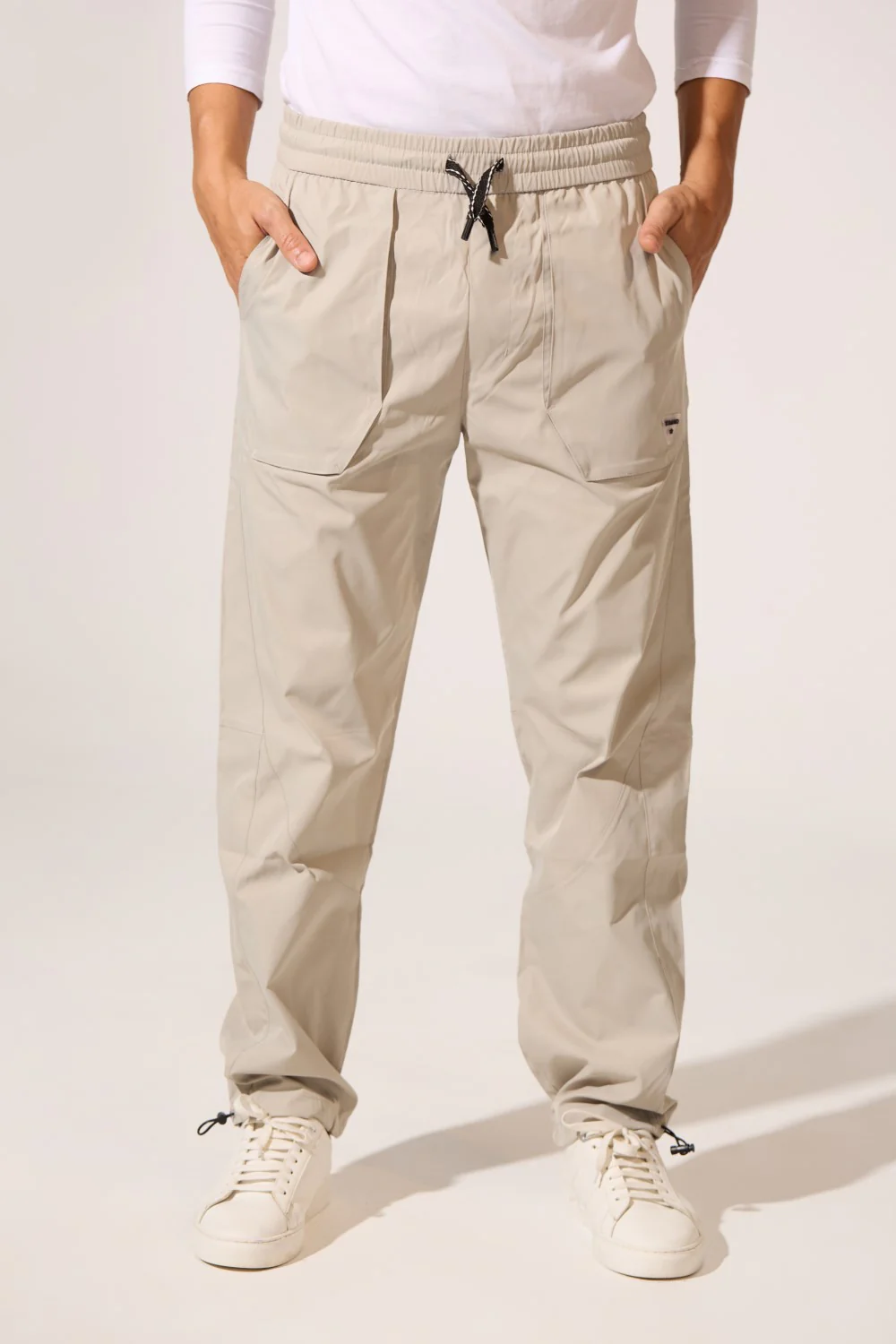 Men's Tomato Soft Waterproof Oversized Pants With Elastic Waistband And Back Pocket - Image 17