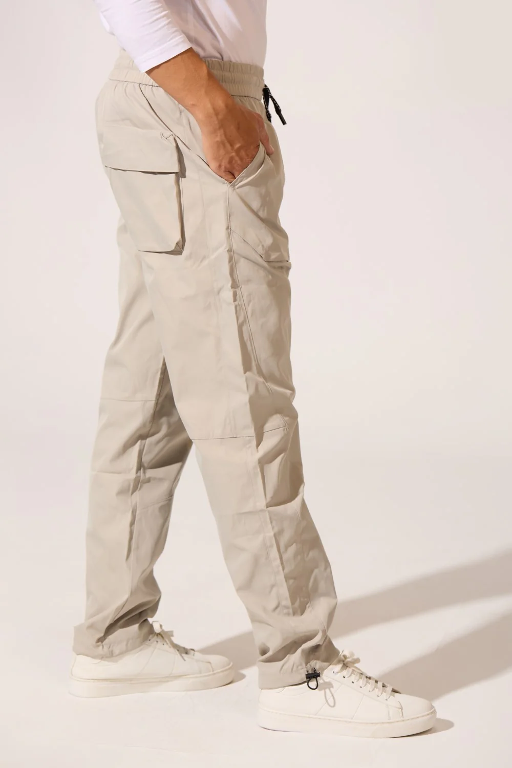 Men's Tomato Soft Waterproof Oversized Pants With Elastic Waistband And Back Pocket - Image 19