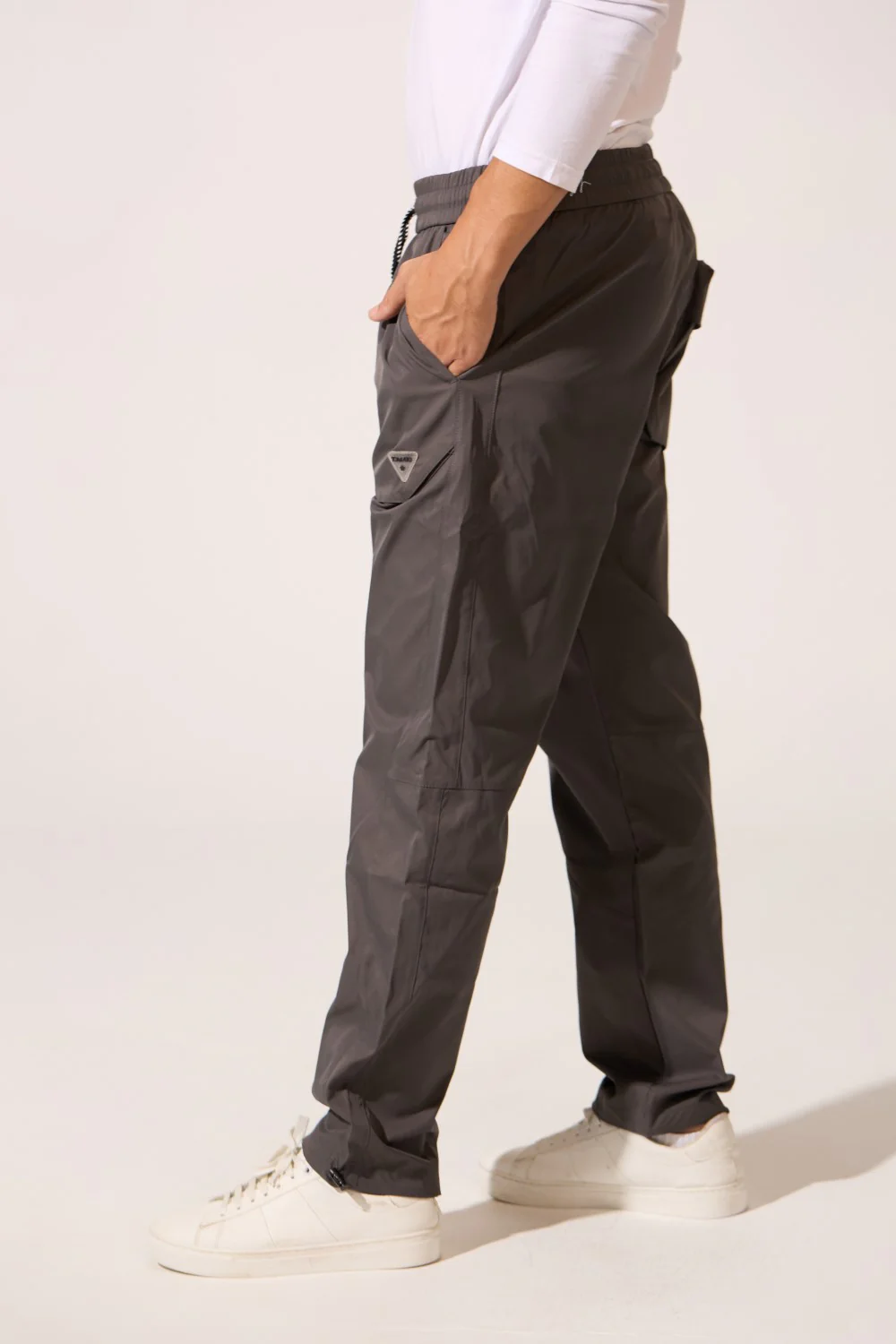 Men's Tomato Soft Waterproof Oversized Pants With Elastic Waistband And Back Pocket - Image 4
