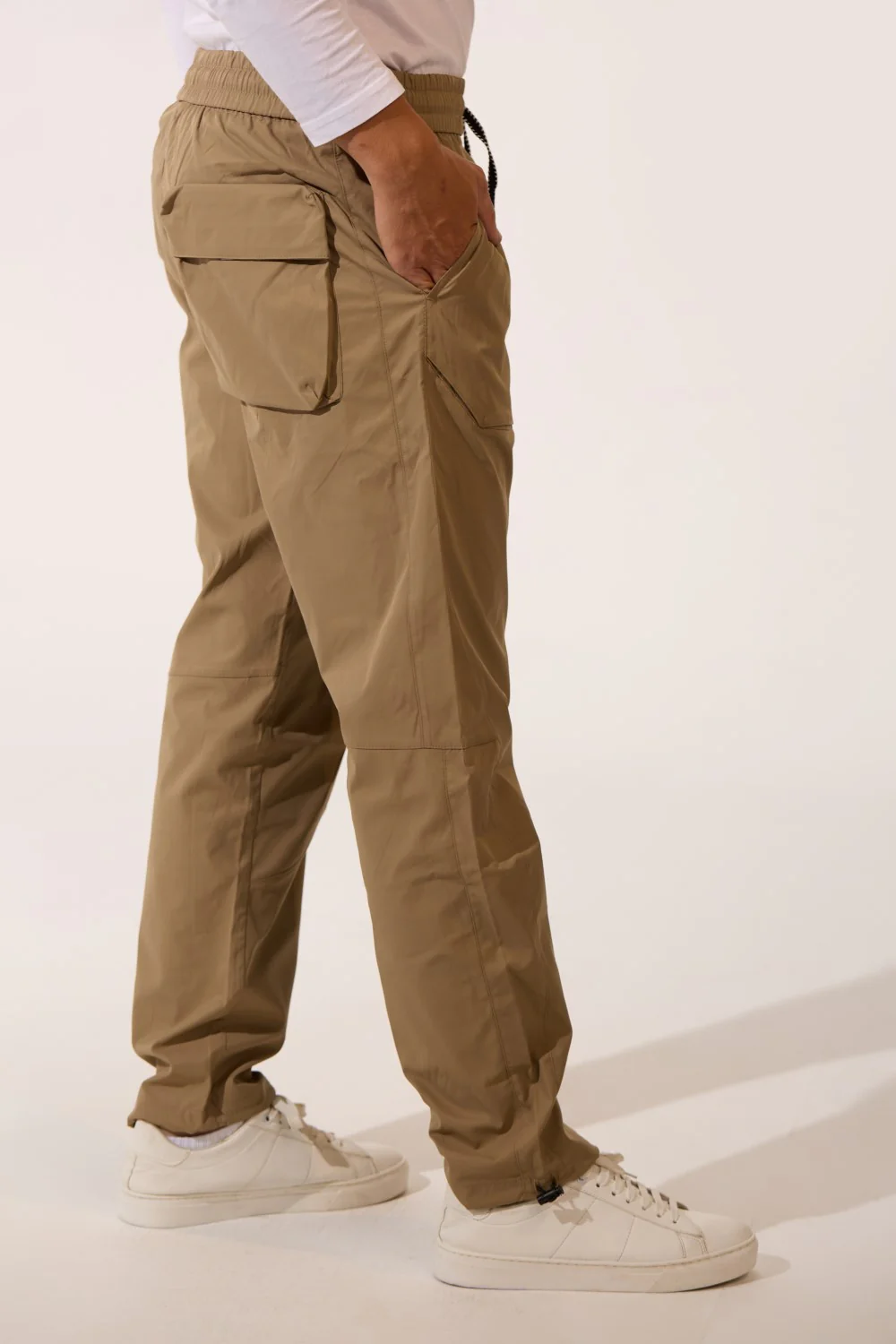 Men's Tomato Soft Waterproof Oversized Pants With Elastic Waistband And Back Pocket - Image 7