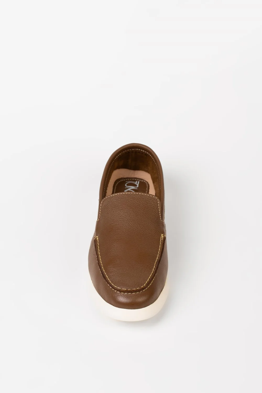 Men's Tomato Store Leather Loafers Easy Slip-On Flexible Shoes - Image 2