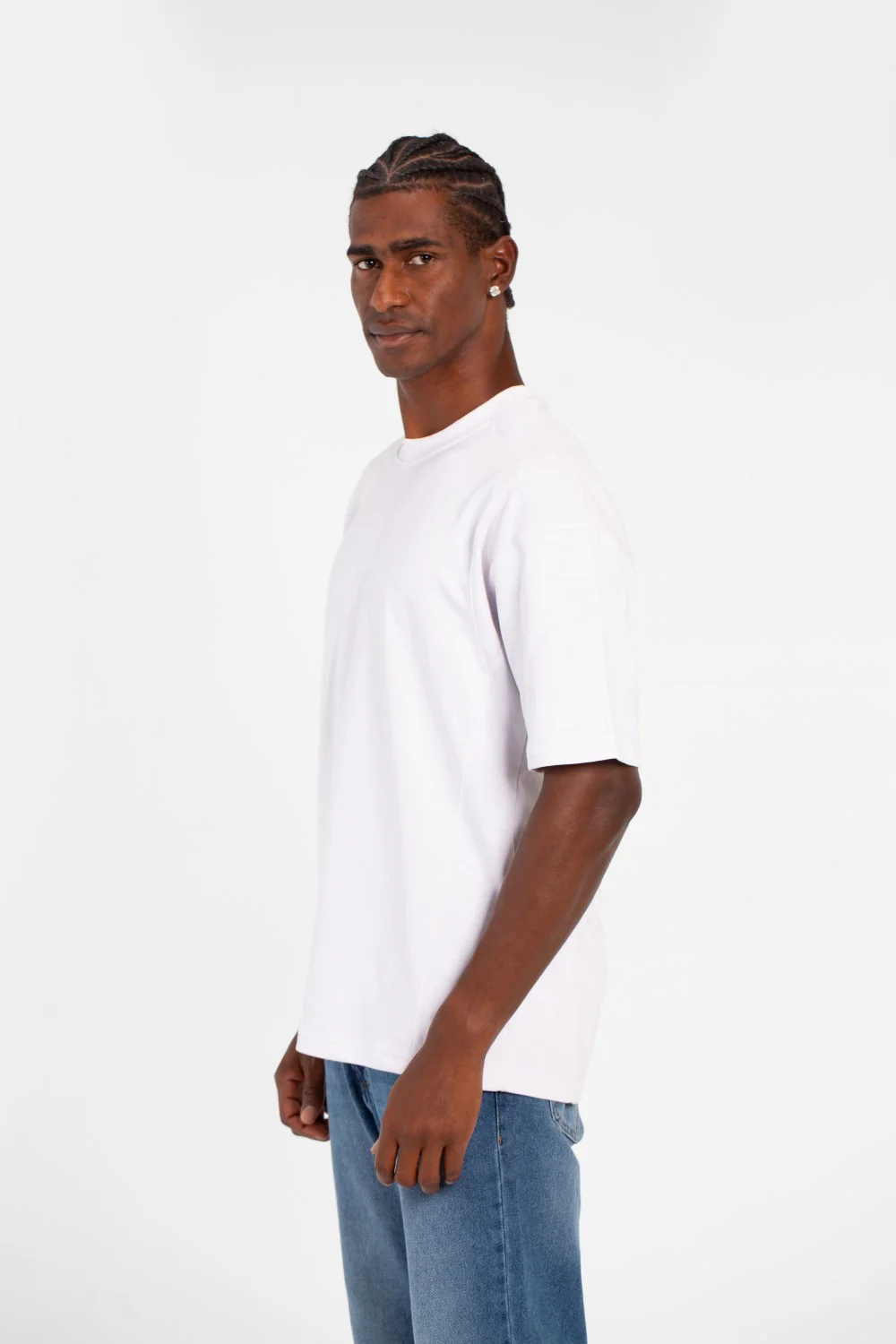 Men's Tomato Summer Melton Oversized T-Shirt With Short Sleeves And Crew Neck - Image 11