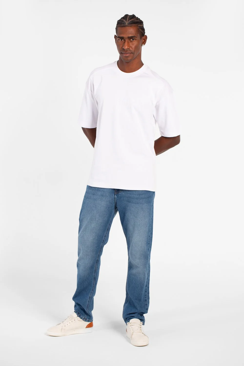 Men's Tomato Summer Melton Oversized T-Shirt With Short Sleeves And Crew Neck - Image 12