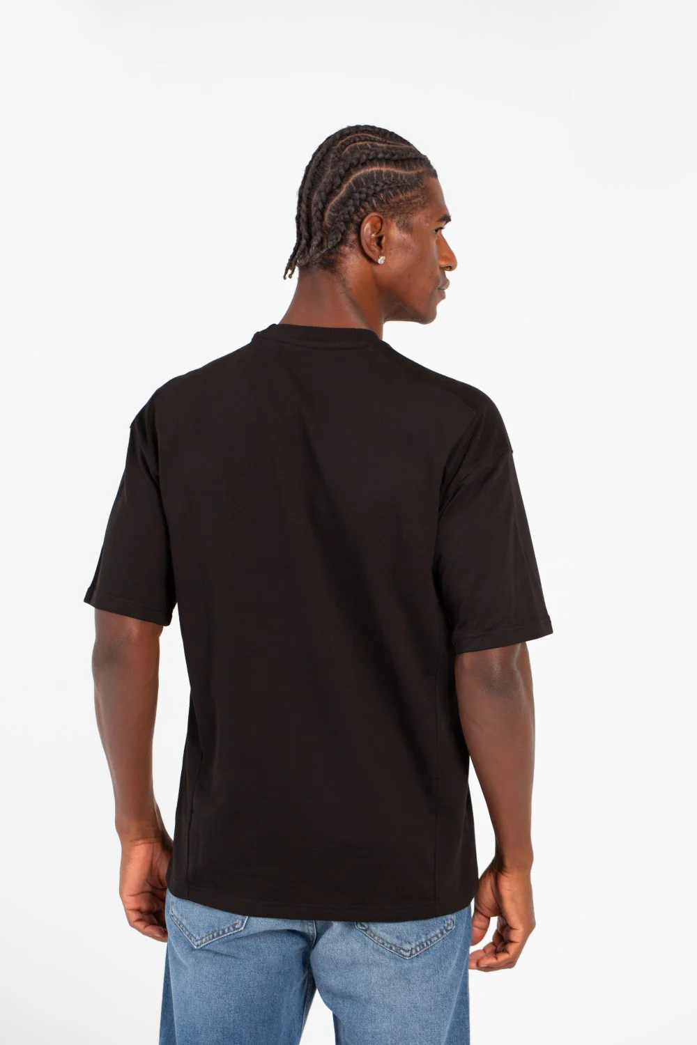 Men's Tomato Summer Melton Oversized T-Shirt With Short Sleeves And Crew Neck - Image 6