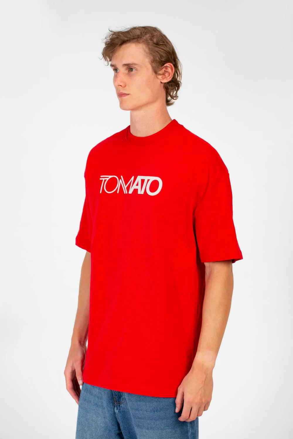 Men's Tomato Summer Milton Oversized Short Sleeve Crew Neck T-Shirt - Image 11