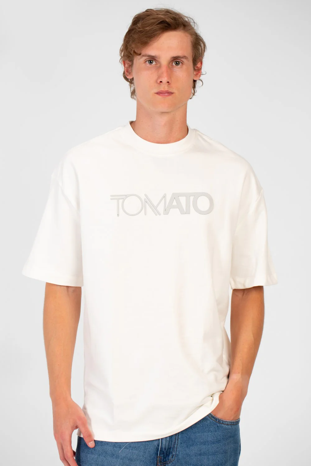 Men's Tomato Summer Milton Oversized Short Sleeve Crew Neck T-Shirt - Image 13