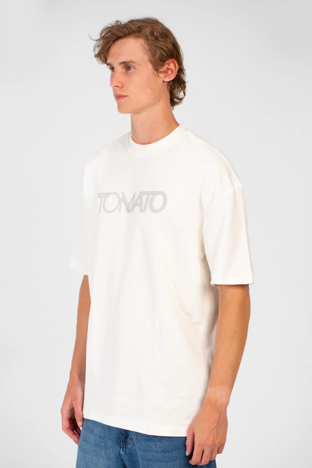 Men's Tomato Summer Milton Oversized Short Sleeve Crew Neck T-Shirt - Image 15