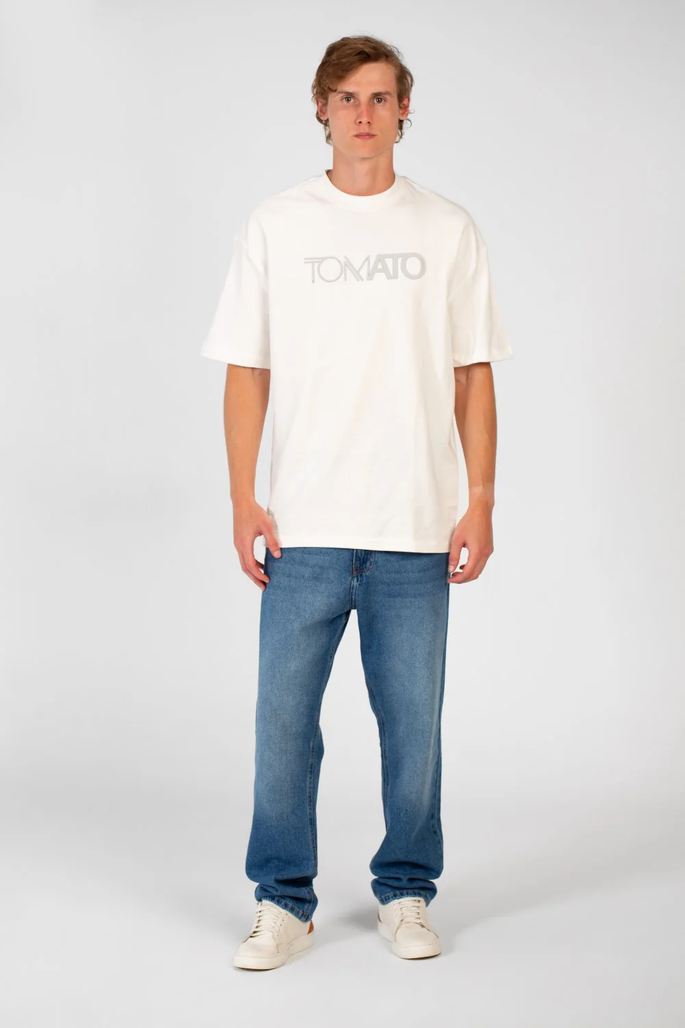Men's Tomato Summer Milton Oversized Short Sleeve Crew Neck T-Shirt - Image 16