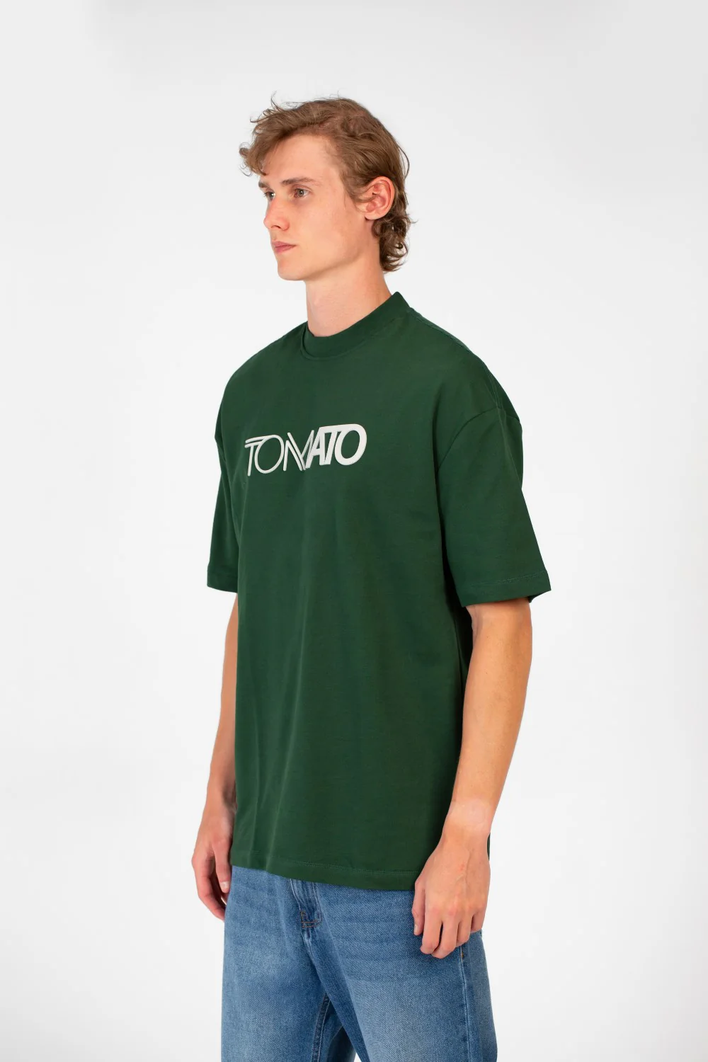 Men's Tomato Summer Milton Oversized Short Sleeve Crew Neck T-Shirt - Image 3