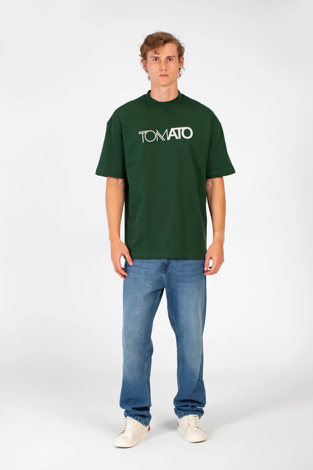 Men's Tomato Summer Milton Oversized Short Sleeve Crew Neck T-Shirt - Image 4