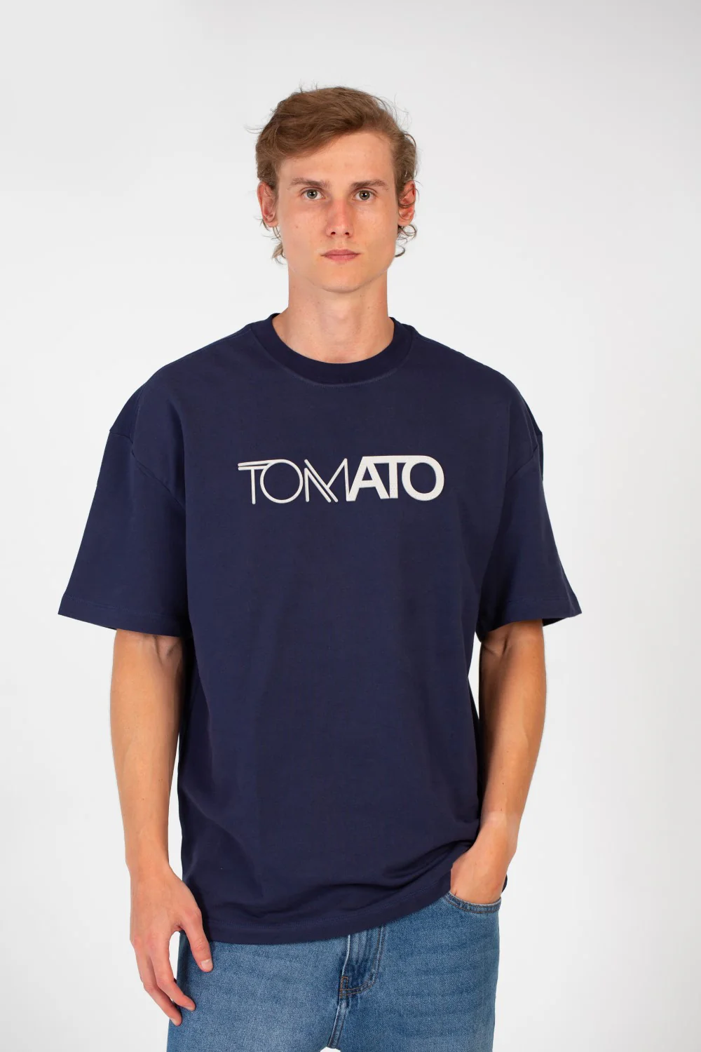 Men's Tomato Summer Milton Oversized Short Sleeve Crew Neck T-Shirt - Image 5