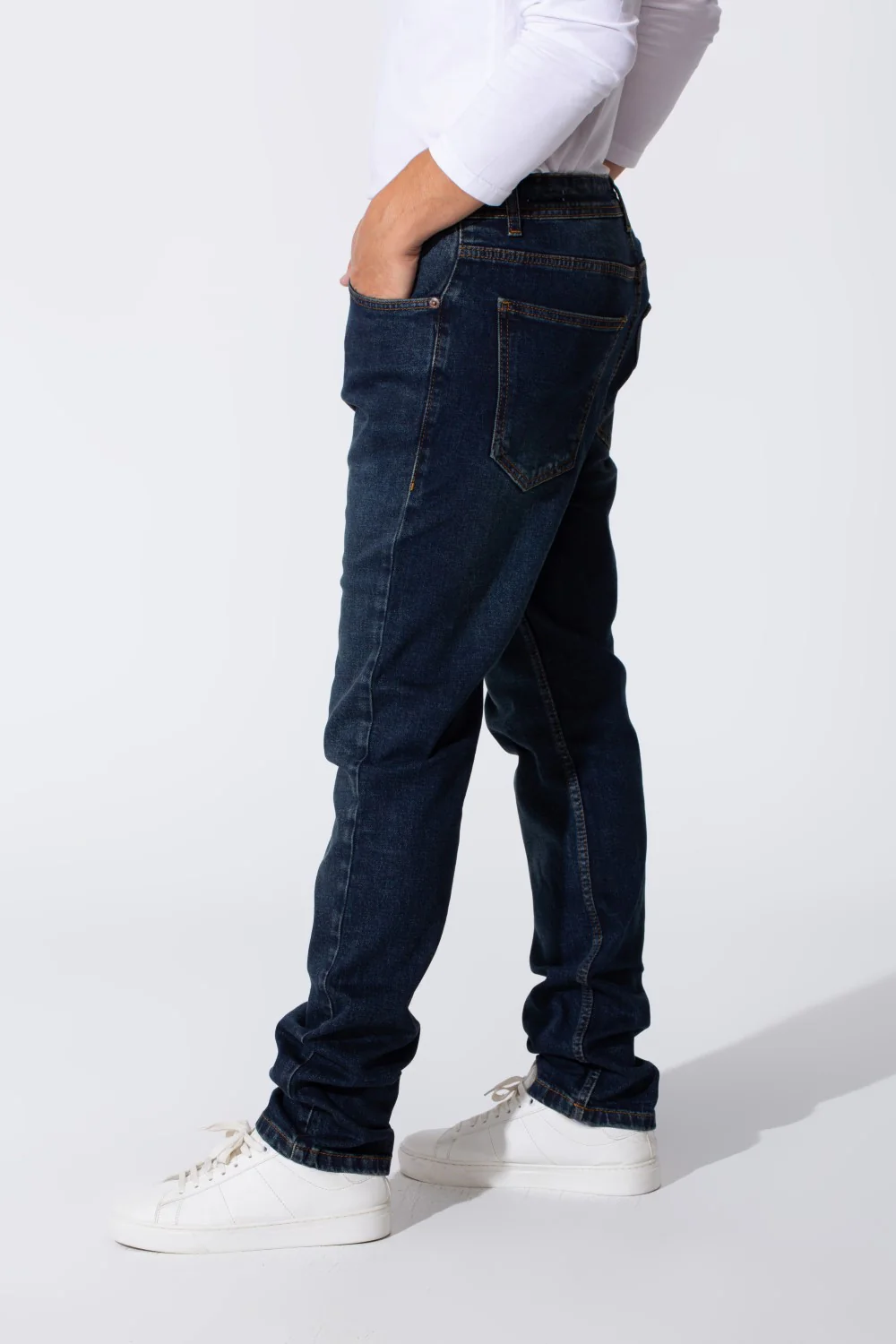 Men's Tomato Used Slim Fit Jeans Pants With Pockets - Image 4