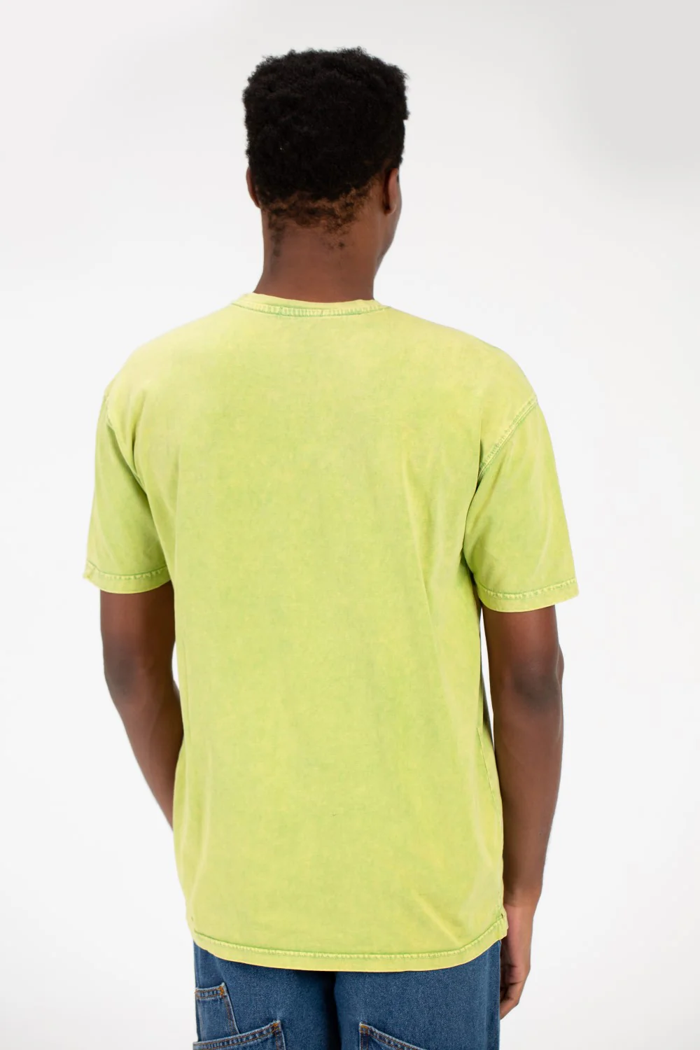 Men's Tomato Washed Oversized Half Sleeve T-Shirt - Image 6