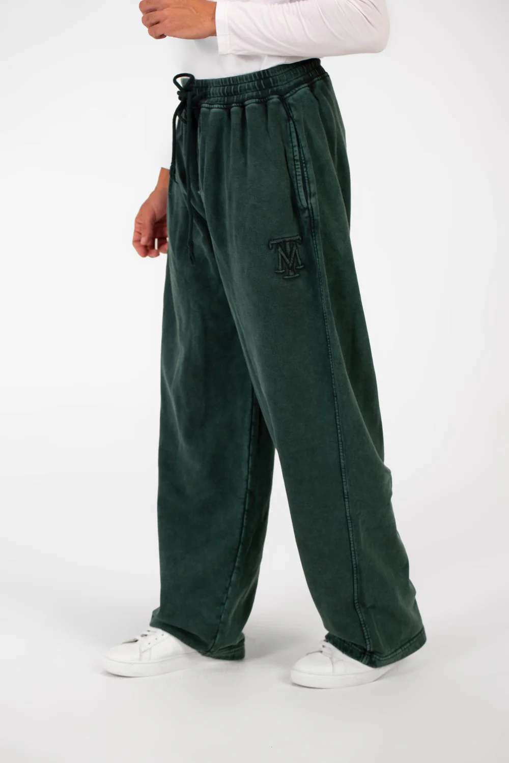 Men's Tomato Washed Oversized Sweatpants With Elastic Waistband And Drawstring High Quality - Image 4