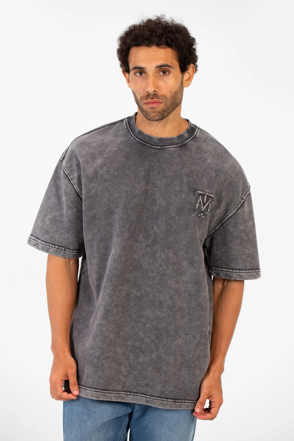 Men's Tomato Washed Short Sleeve Crew Neck T-Shirt With Unique Essential Details - Image 5