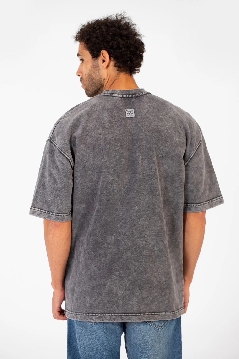 Men's Tomato Washed Short Sleeve Crew Neck T-Shirt With Unique Essential Details - Image 6