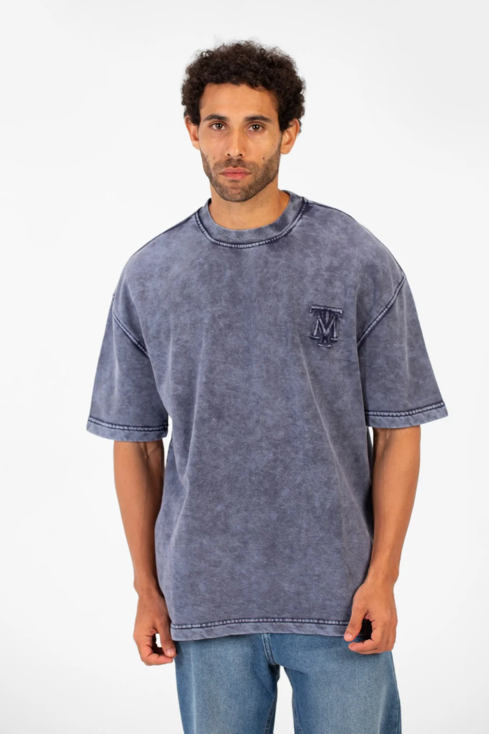 Men's Tomato Washed Short Sleeve Crew Neck T-Shirt With Unique Essential Details - Image 9