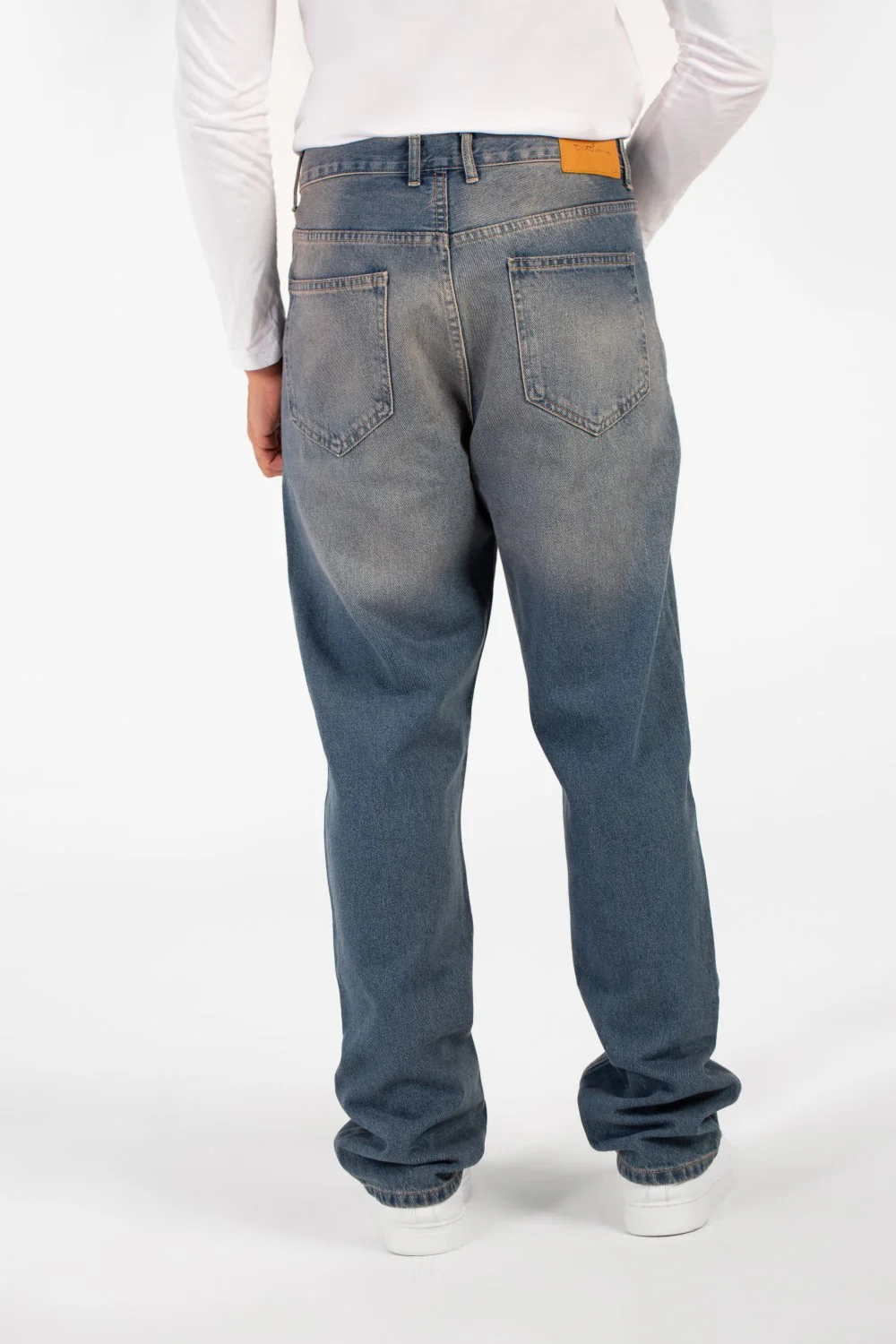 Men's Tomato Wide Leg Modern Design Five Pocket Jeans Pants - Image 10
