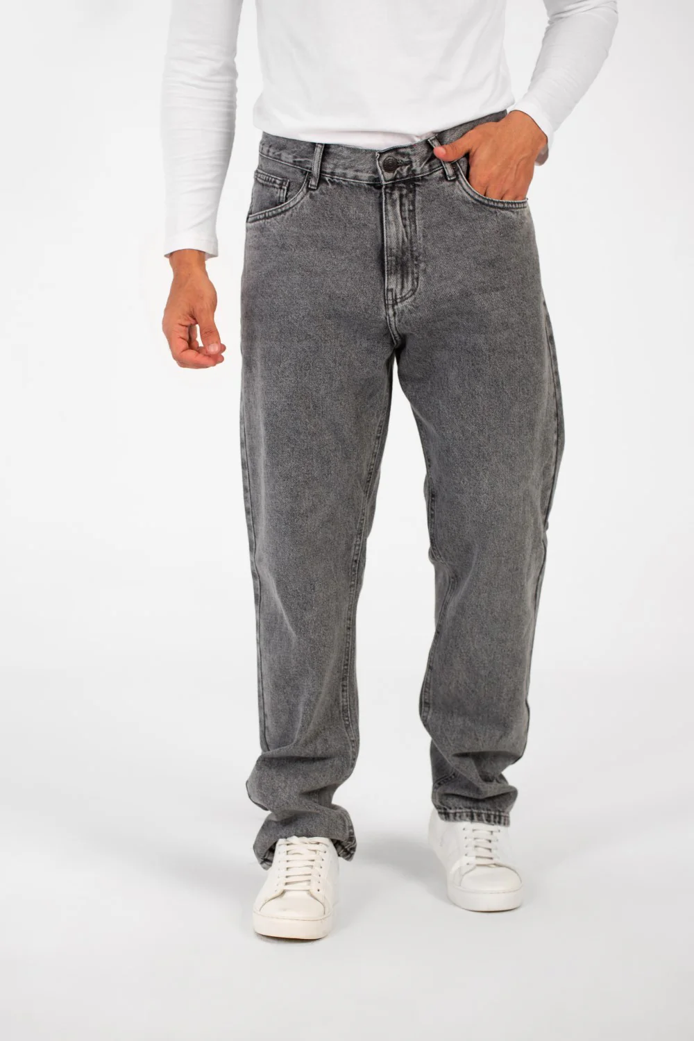 Men's Tomato Wide Leg Modern Design Five Pocket Jeans Pants - Image 13