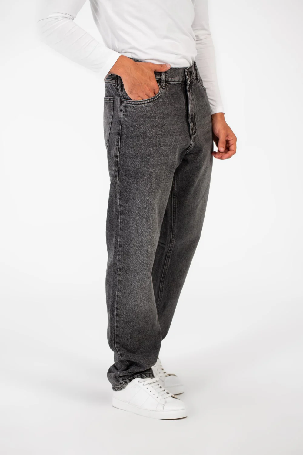 Men's Tomato Wide Leg Modern Design Five Pocket Jeans Pants - Image 7