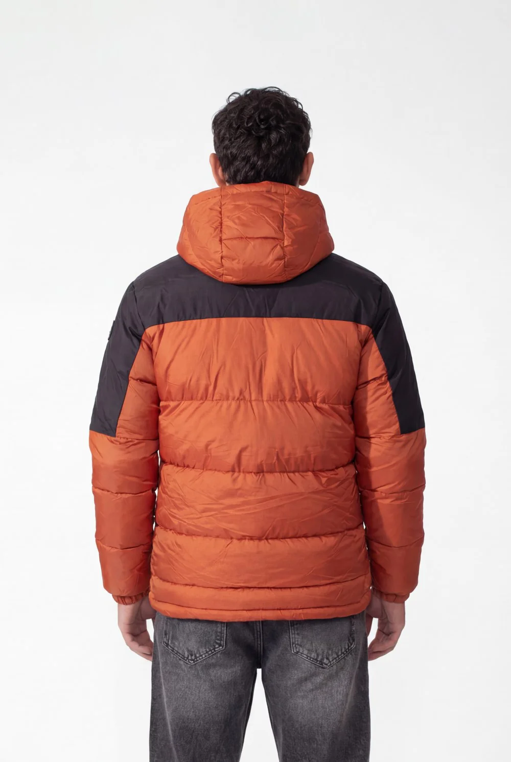 Men's Two-Tone Hooded Waterproof Full Zip Jacket - Image 10