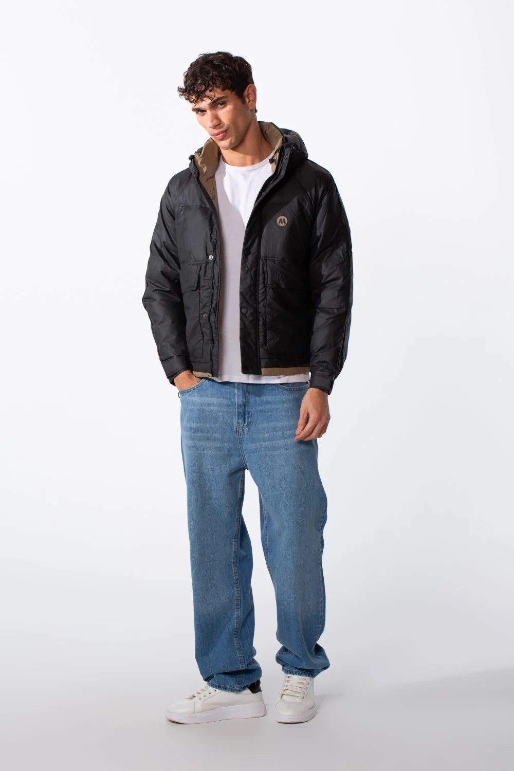 Men's Urban Hooded Waterproof Essential Long Sleeve Jacket - Image 3