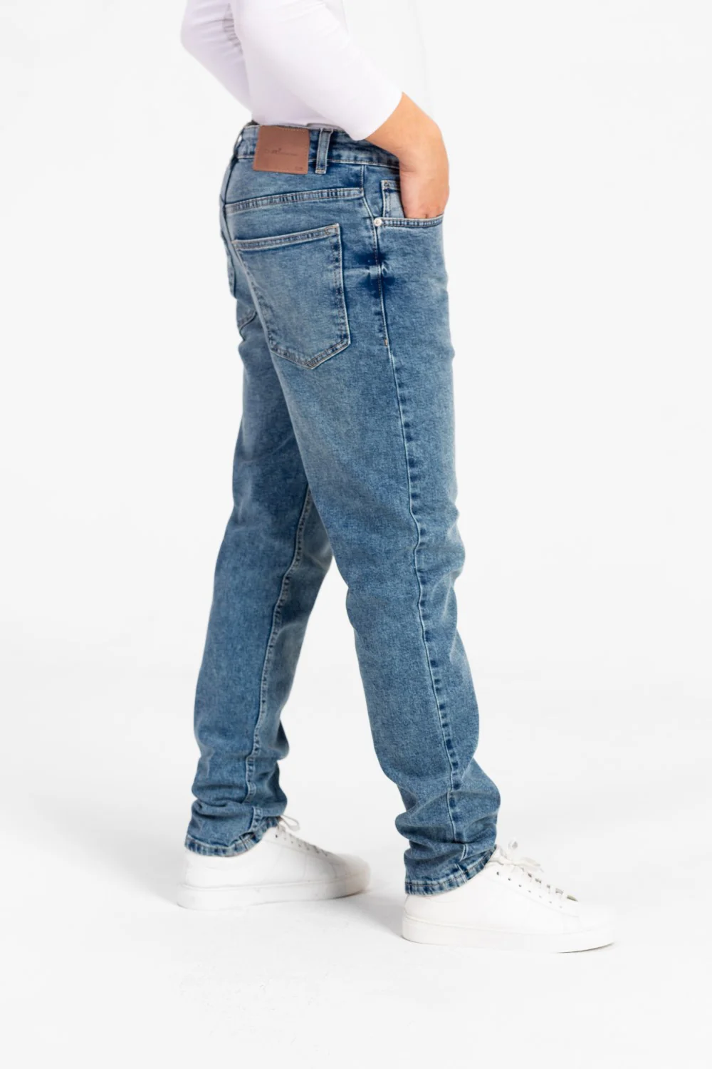 Men's Used Slim Fit Five Pocket Jeans Pants - Image 3