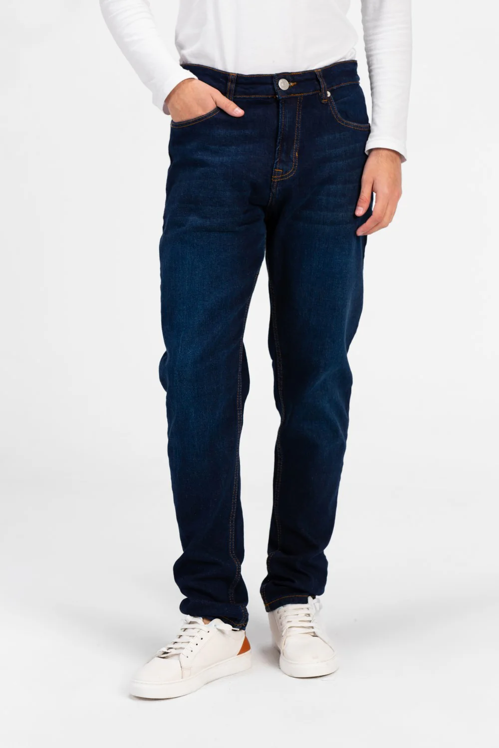 Men's Used Slim Fit Five Pocket Jeans Pants - Image 5