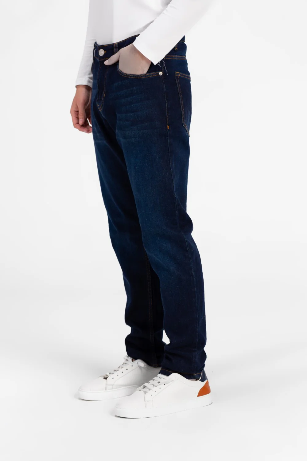 Men's Used Slim Fit Five Pocket Jeans Pants - Image 8