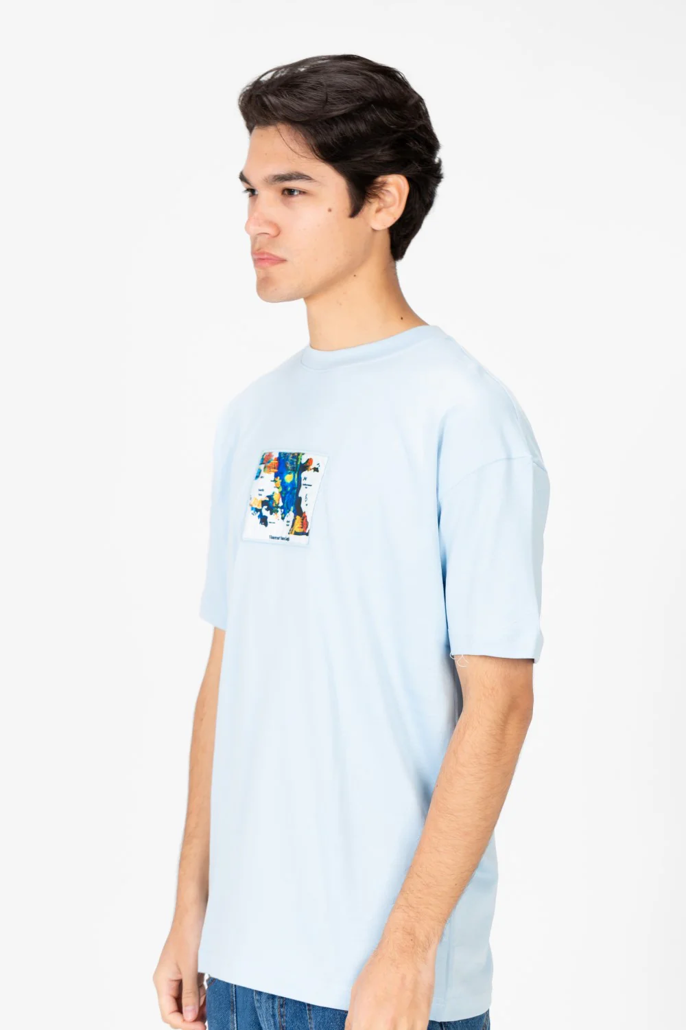 Men's Van Gogh Print Oversized Half Sleeve T-Shirt - Image 11
