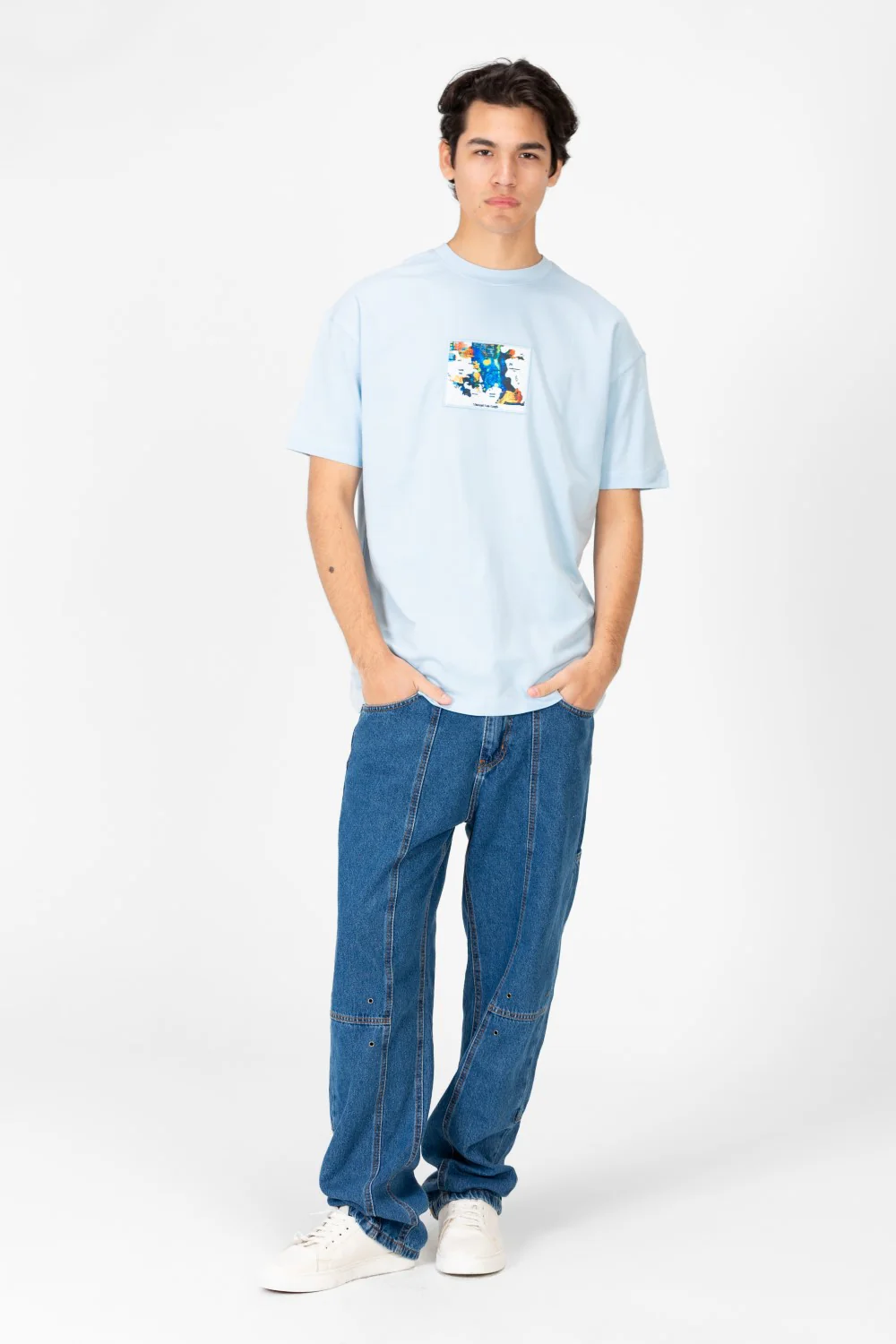 Men's Van Gogh Print Oversized Half Sleeve T-Shirt - Image 12