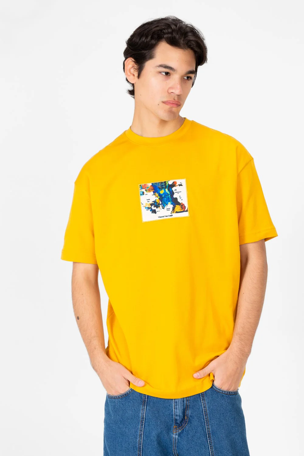 Men's Van Gogh Print Oversized Half Sleeve T-Shirt - Image 17