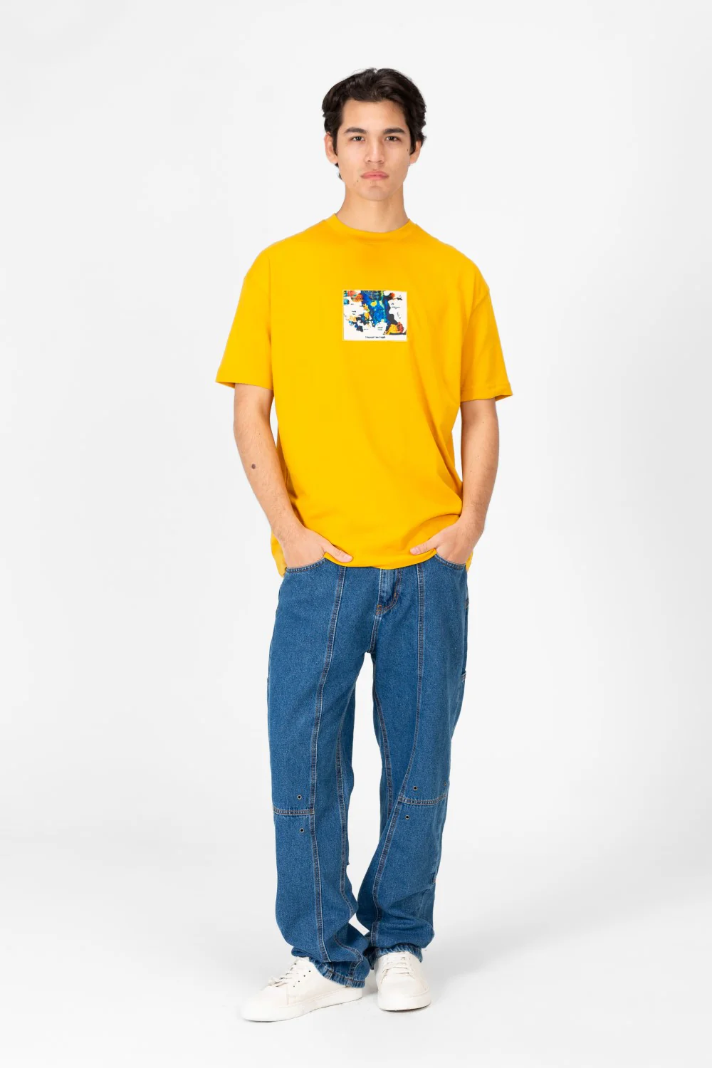 Men's Van Gogh Print Oversized Half Sleeve T-Shirt - Image 20