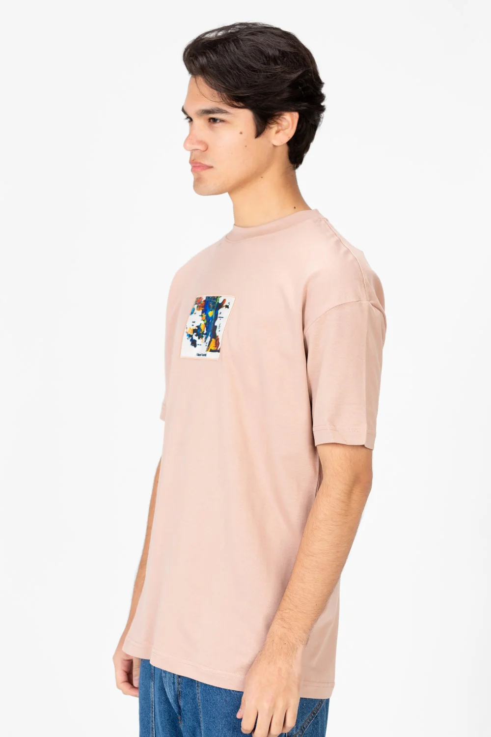 Men's Van Gogh Print Oversized Half Sleeve T-Shirt - Image 7