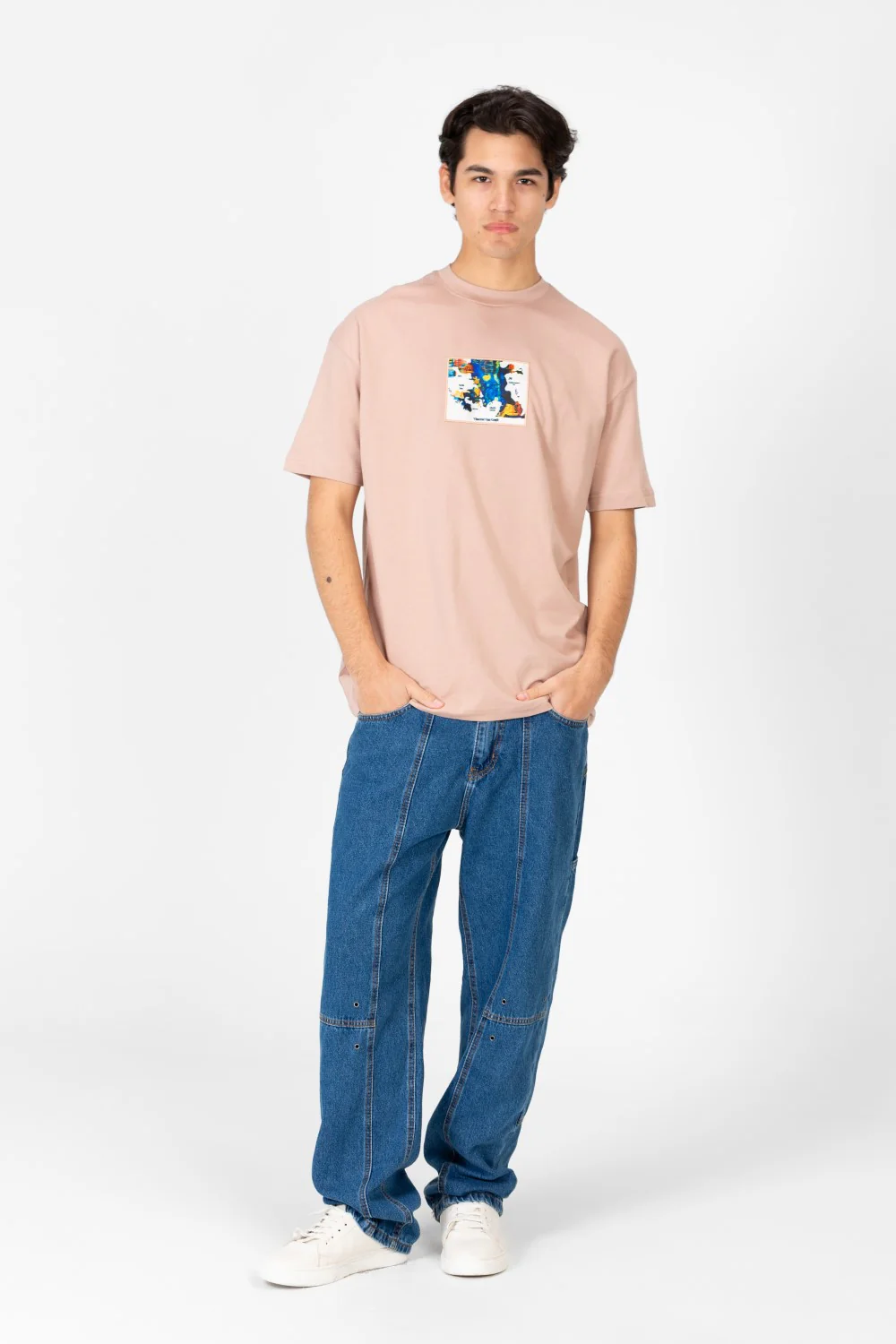 Men's Van Gogh Print Oversized Half Sleeve T-Shirt - Image 8