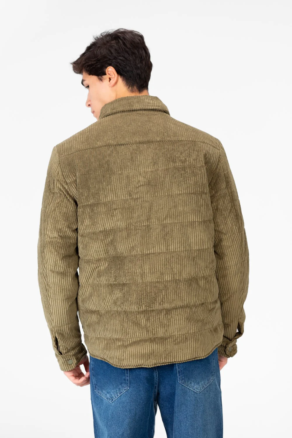 Men's Velvet Jacket With Buttons And Front Pockets - Image 10