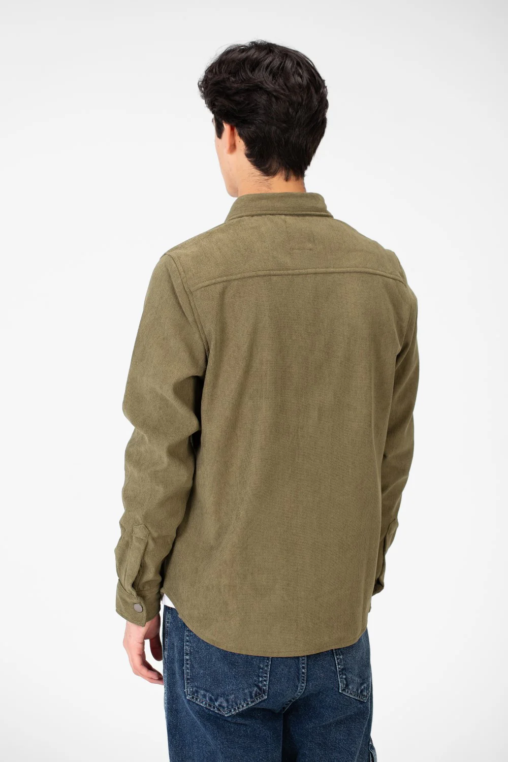 Men's Velvet Long Sleeves Shirt With Front Pockets - Image 18