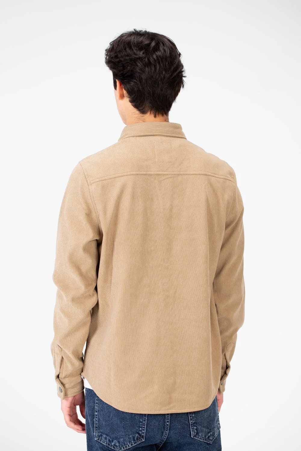 Men's Velvet Long Sleeves Shirt With Front Pockets - Image 2