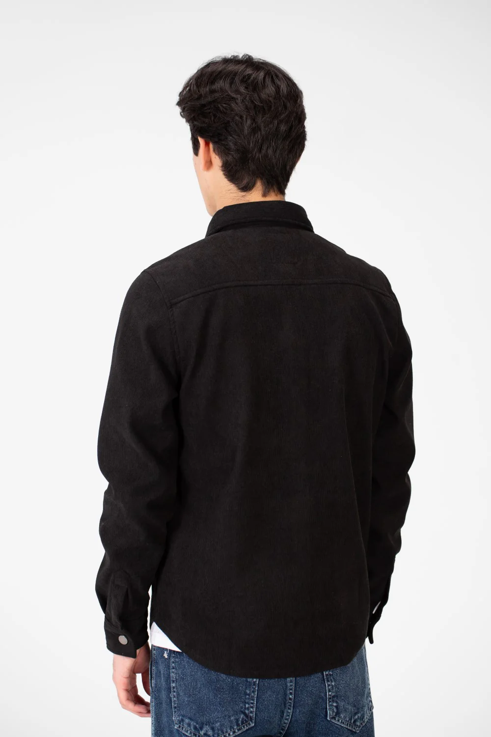 Men's Velvet Long Sleeves Shirt With Front Pockets - Image 6