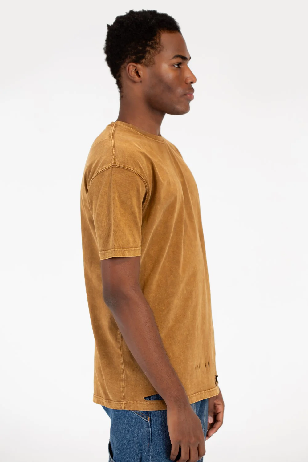 Men's Washed Cutting Oversize T-Shirt - Image 11