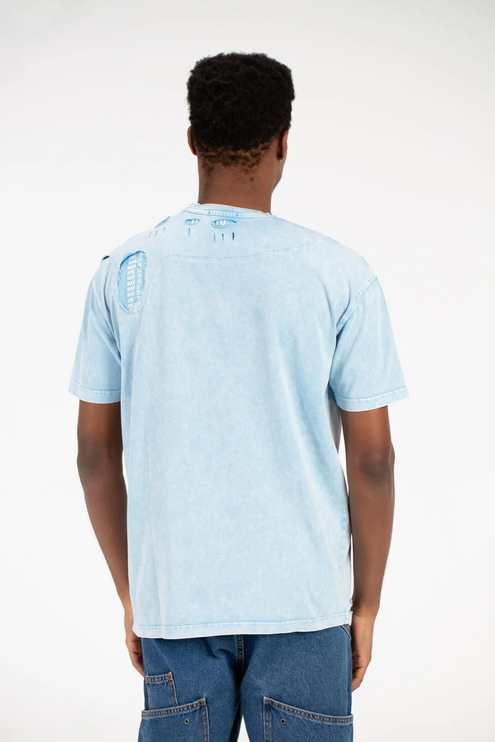 Men's Washed Cutting Oversize T-Shirt - Image 6