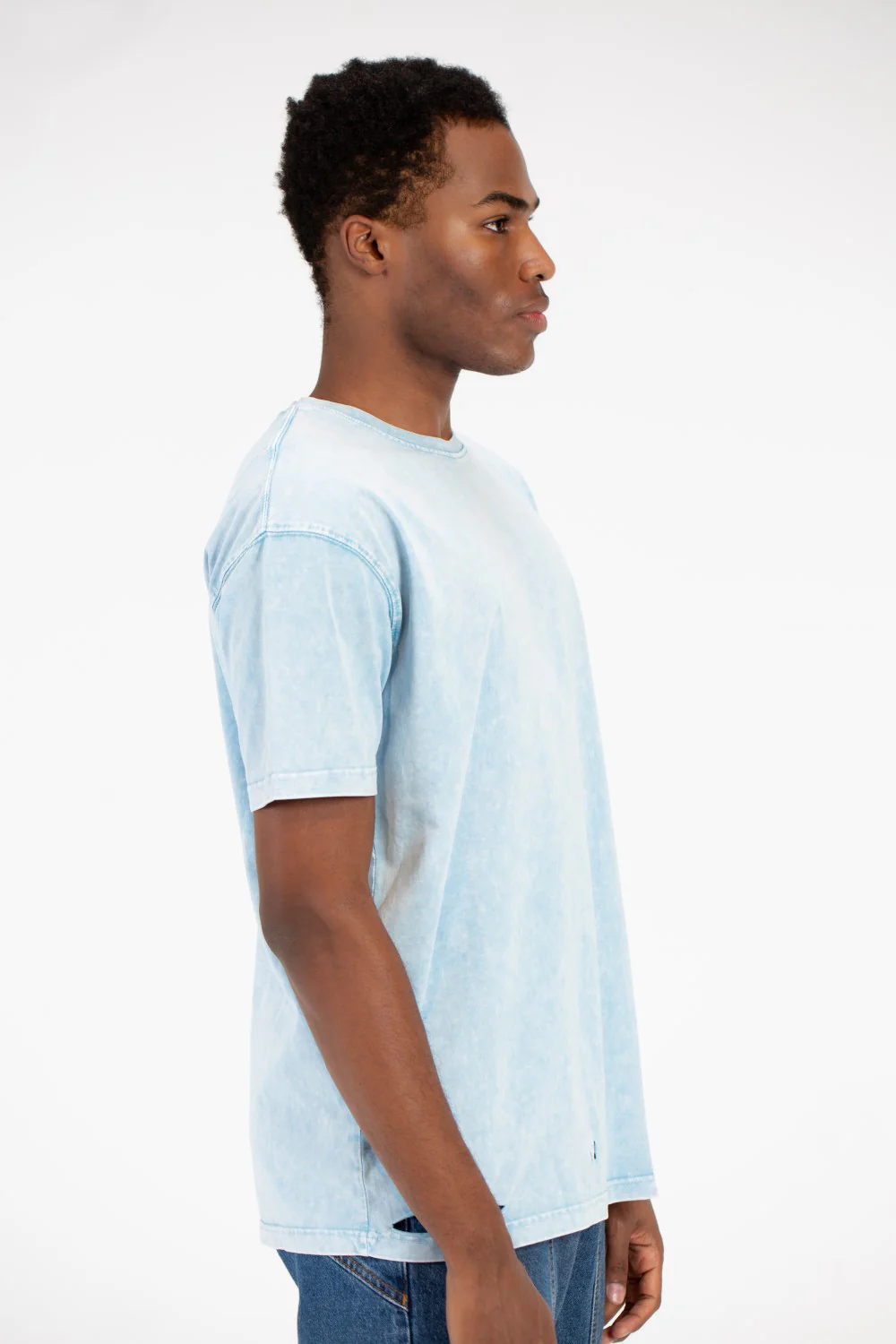 Men's Washed Cutting Oversize T-Shirt - Image 7