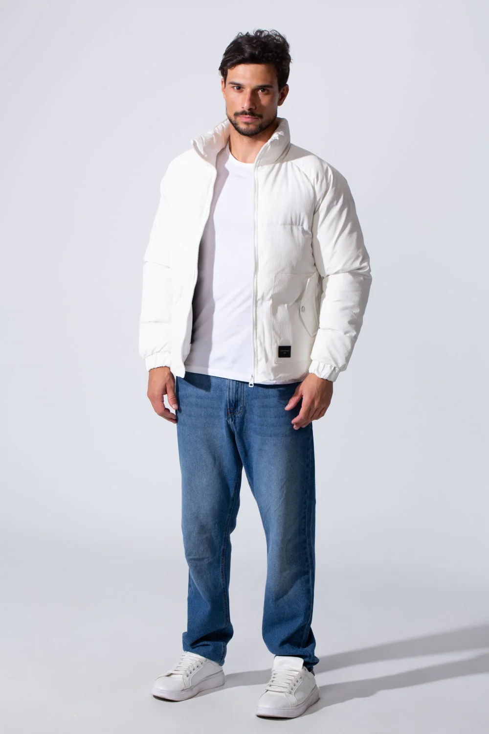 Men's Waterproof Bomber Jacket With Zipper And Long Sleeves - Image 24
