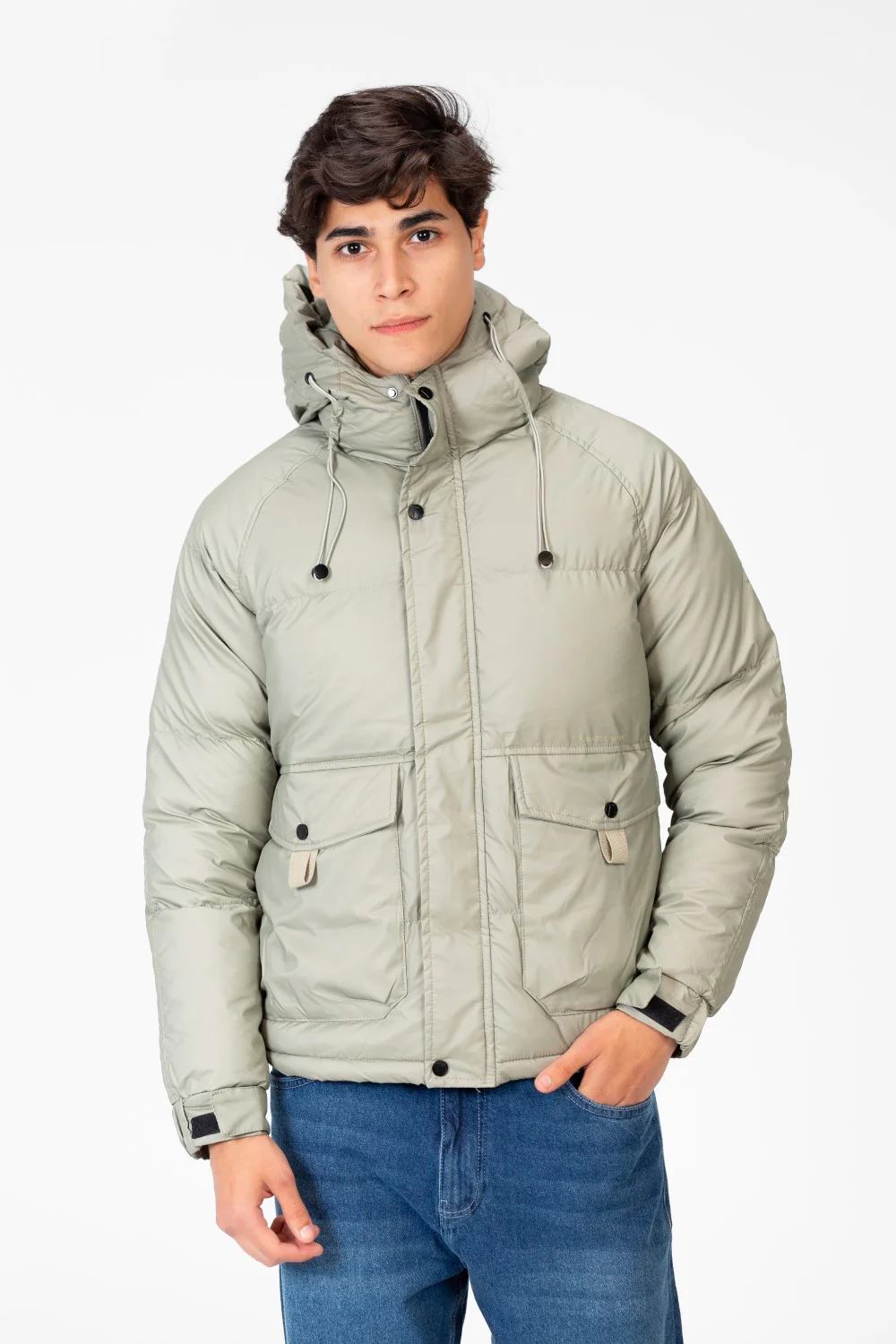 Men's Waterproof Hood Jacket With Front Pockets - Image 9