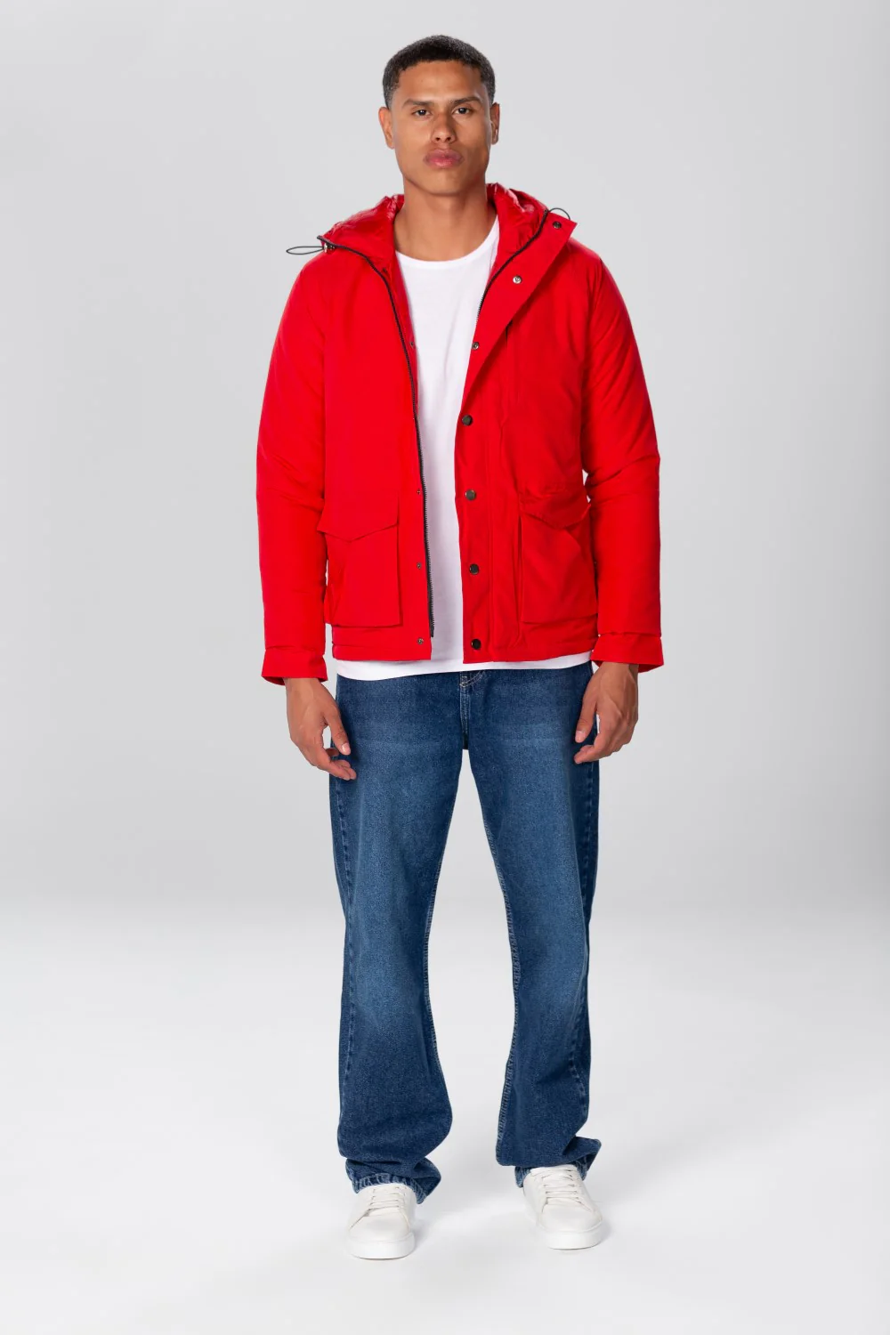 Men's Waterproof Hooded Jacket With Front Pockets - Image 20