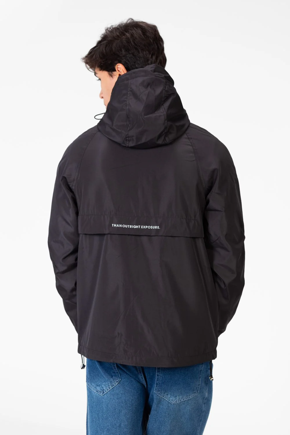 Men's Waterproof Hooded Jacket With Long Sleeves - Image 2