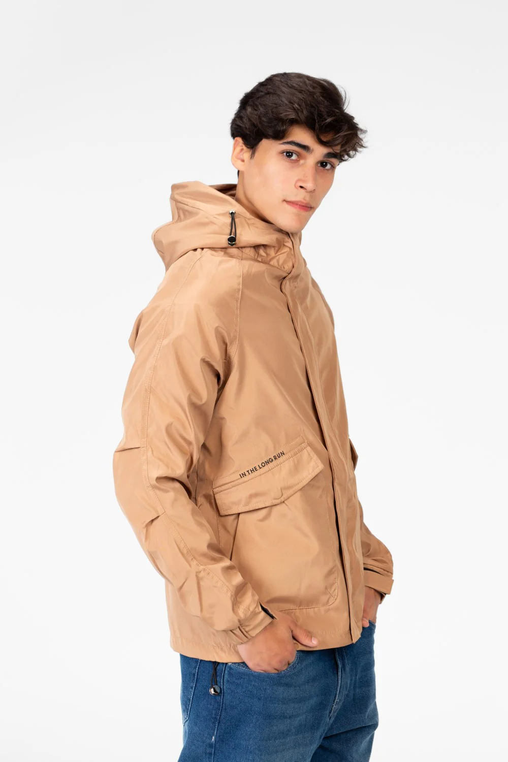 Men's Waterproof Hooded Jacket With Long Sleeves - Image 7